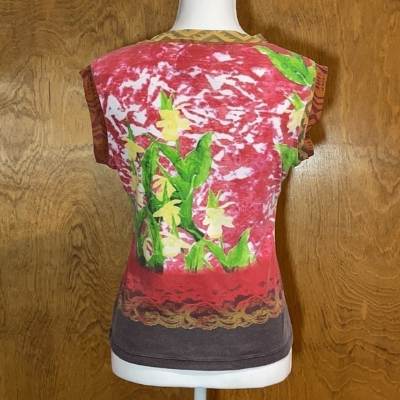 FiFi Mixed Materials Embellished Top - Size Large - Picture 4 of 5